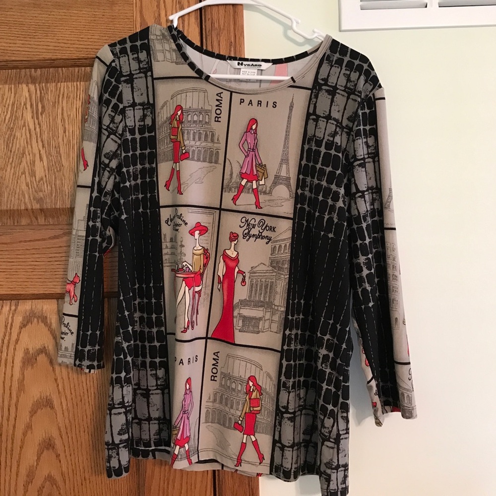 Peter Nygard Multicolor Graphic Blouse